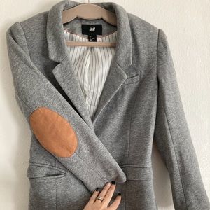 Grey Blazer w/ Elbow Patches